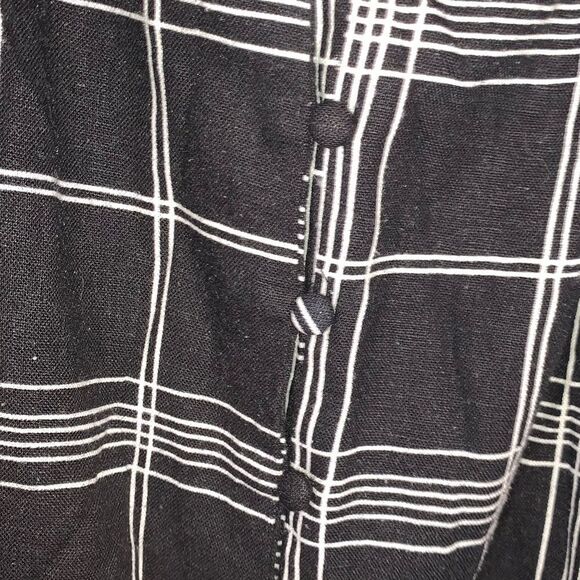 Forever 21 Spaghetti Strap Front Button Black and White Dress - Picture 4 of 4